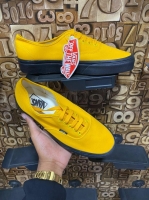 Dependable Vans Off the Wall Yellow color Unisex Quality Canvas Rubber shoes Fine Grip Laced High Comfort confidence booster Size 36-45