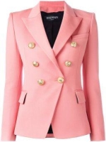 New autumn winter soft Navy blue office jacket coat double breasted women blazer balmain official blazer available in ;white ,black ,red ,peach ,jungle green ,navy blue mustard yellow sizes s/m/l/xl/x