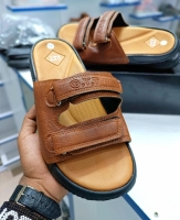 Black Infashion quality leather men open shoes summer sandals with back heel straps and buckle open shoe size 40 - 45 normal fittings