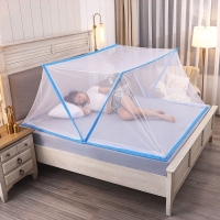 Foldable Mosquito Net without Bottom Portable Mosquito Net Easy for Camping and Outdoor Mosquito Net No Installation for Adult Bed/Baby Bed/Sofa/Pitch, From 4 by 6 bed, 5 by 6 bed to 6 by 6 bed/ Single and double beds