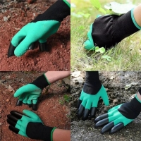 Buy breathable Gardening Gloves with Claws for Puncture Resistant Waterproof Safe Garden Gloves for Digging Pruning Planting