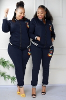 Buy new Tracksuit  design for ouples, singles navy blue in color Size m-3xl👇  M-size 8 L-size 10 Xl-size 12 2xl- size 14 3xl- size 16  Models sizes xl & 2xl