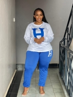 Order from Rikeys Printed 2 piece  Long Sleeves Mixed material Over Size style Tracksuit 