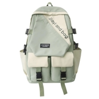 Order Latest Backpack Fashion Bag Rucksack Fashion Women Backpack Waterproof Nylon Unisex School Bag Solid Color Men Shoulder Bag Female Student Backbag Travel Bag [green]