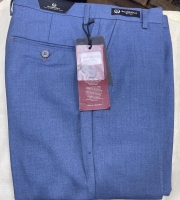 Light Blue High Quality Official Trousers, office trousers, Zip Fastening with Hook & Bar and Belt Loops Waistband Sizes 30 - 49 slim fit Guardiola Style-Turkey trousers