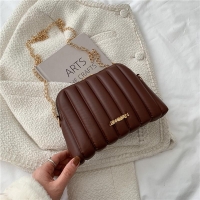 Woke Chocolate Quality Faux mini letter Graphic Textured Dome ladies Shoulder bag/Sling bag Casual Totes Felt Messenger Bag