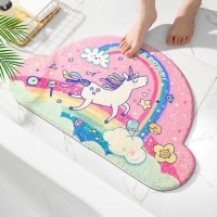 Buy pink horse tagged non slip bathroom mat