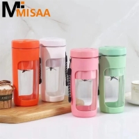 Buy this elegant Easy to use 450ml portable juicer [Green white pink]