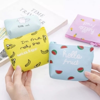 Order this amazing stylish Easy to carry Cute Cartoon Animal Fruit Print Coin Purse Women Girl Kids Small Canvas Coin Money Card Holder Wallet Pouch Earphone Key Bags