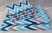 buy 7*8  zig zag bedsheets cotton  with 4 pillowcases 