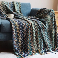 Bohemian sofa blanket Nordic summer knitted nap blanket air conditioning blanket