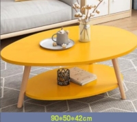 Buy this eye catching easy to clean Modern Luxury Double Coffee Table    