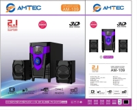 Amtec AM-109 2.1X-Bass Subwoofer 8000W  with 3D Real Sound