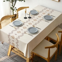 Nordic style Pvc Table cloth -Oil proof and water proof Perfect for any dining table -size 140* 200cm