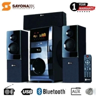 Sayona SHT-1131BT: Feel the Movie, Hear the Music 3.1 Channel Home Theater with Booming Bass: Powerful Audio for Movies & Music: Mega Bass Sound Setting