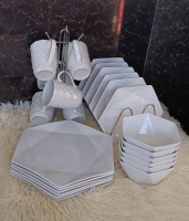24 pcs Dinner sets: Comes with 6 plates10