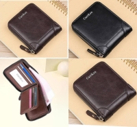 Zipped Men CarrKen Wallets made of PU Leather slim and  easy to  carry. Perfect for document organization