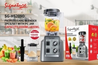 1800W Professional Blenders SG-SH-209D 2 in 1 jars of 2ltr and 800ml capacity