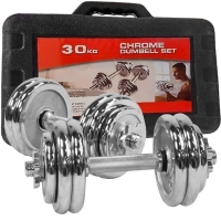 High quality 30kg Chrome Dumbell set