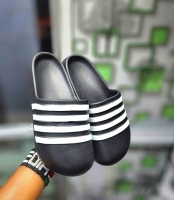 Black soft fashion Adidas Mule Slides Size 40 - 45