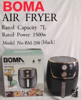 Quality BOMA RANGE OF APPLIANCES  AIR FRYER  BM 208 - ( 7 ltr )  BLACK 