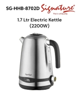 1.7 Ltr Electric Kettle (2200W) SG-HHB-8702D Signature electric kettle