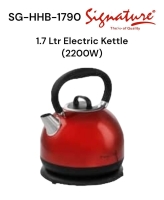 1.7 Ltr Electric Kettle (2200W) SG-HHB-1790 Signature Electric Kettle