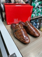Fashion Leather Men’s Half Shoes For Men Shoes Mules Casual Designer Shoes