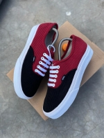 Maroon and black with white sole Corduroy vans Off The wall  Double sole Sizes 36 - 46 High End quality