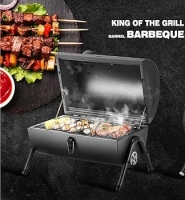Portable Charcoal Grill Barbecue BBQ Tabletop Barbecue Grill Picnic Cooking Smoker Party Camping Cooker with Grid Outdoor Camping Picnic Kettle Grill