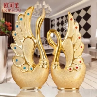 2 piece Swan craft Home/Office decorations