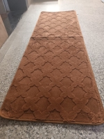 Chocolate brownWoolen bedside mats Size 60cm x 180 cm, Keeps your bedroom warm during cold season and rainy season