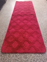 Maroon Woolen bedside mats Size 60cm x 180 cm