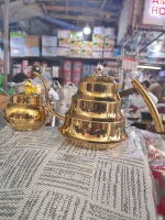 Golden kettle plus Golden sugar dish