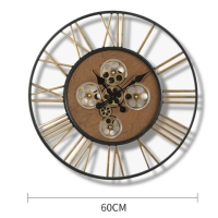 Large Gear Roman Wall clock