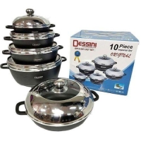 Luxurious 10 pcs Desini cookware set
