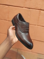 Dark Brown Empire laced leather official shoes for men Size 39-45