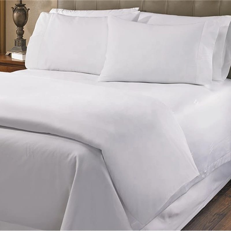 Plain white cotton duvet cover Order from Rikeys faster and cheaper